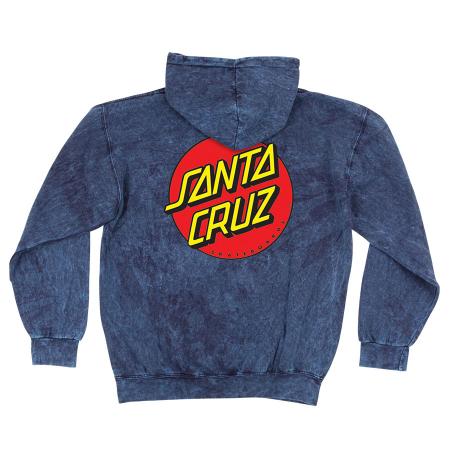 Mens Sweatshirt Pullover Santa Cruz Classic Dot (Mineral Navy)