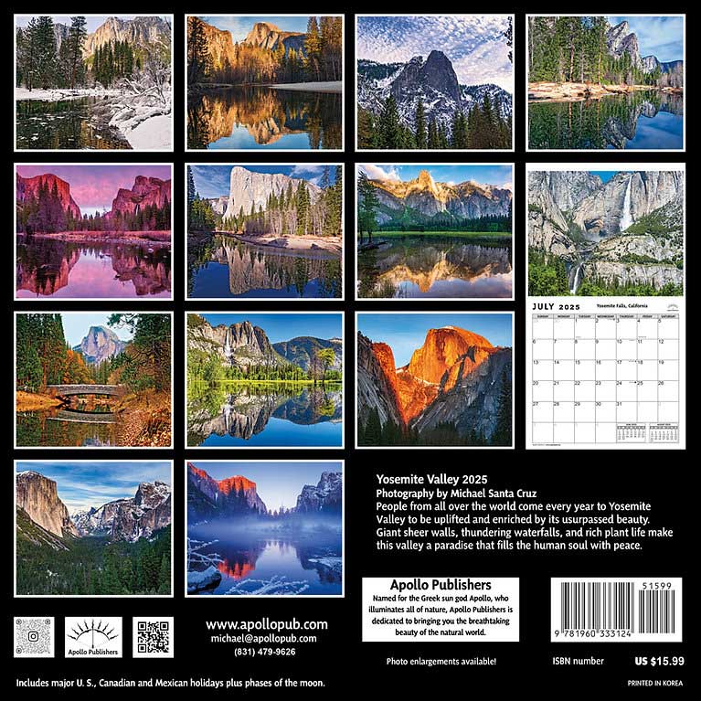 Yosemite Calendar 2024-2025: Relax Calendar 2024 From
