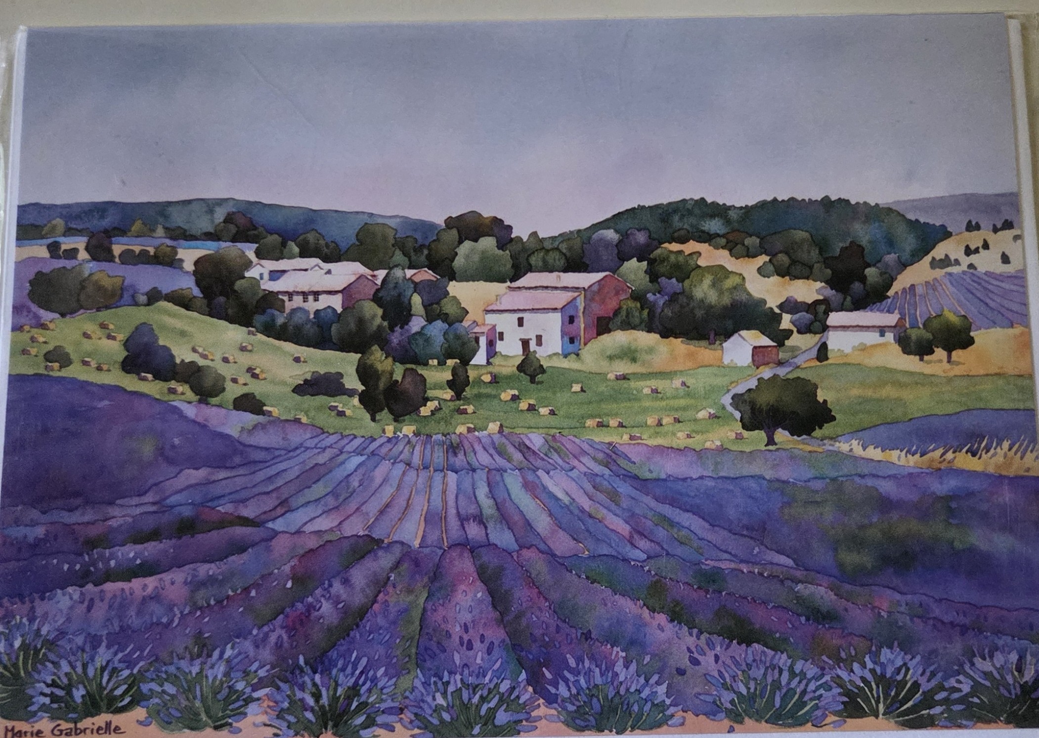 Card Provence Fields  By: Marie Gabrille