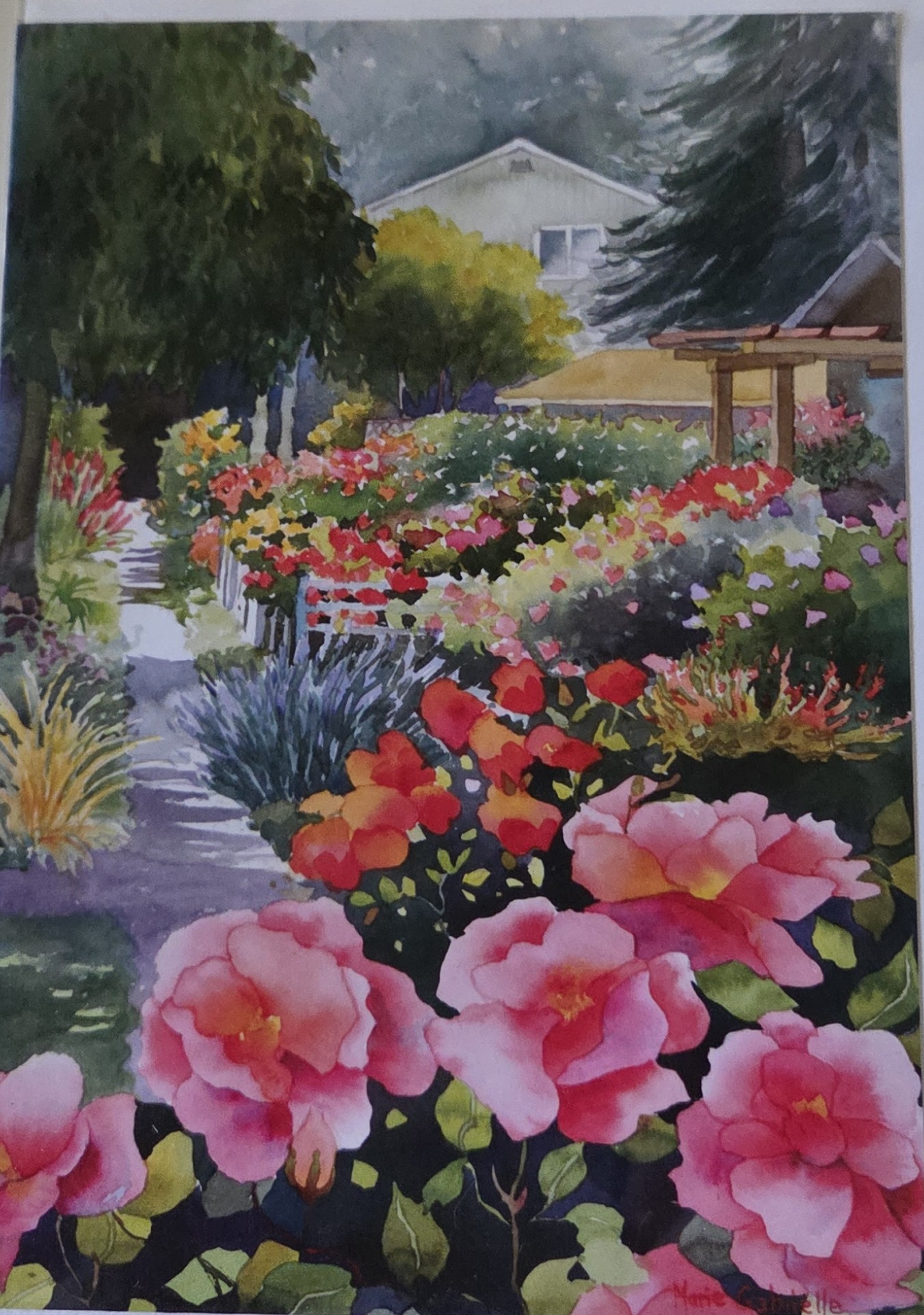 Card Rose Path By: Marie Gabrille