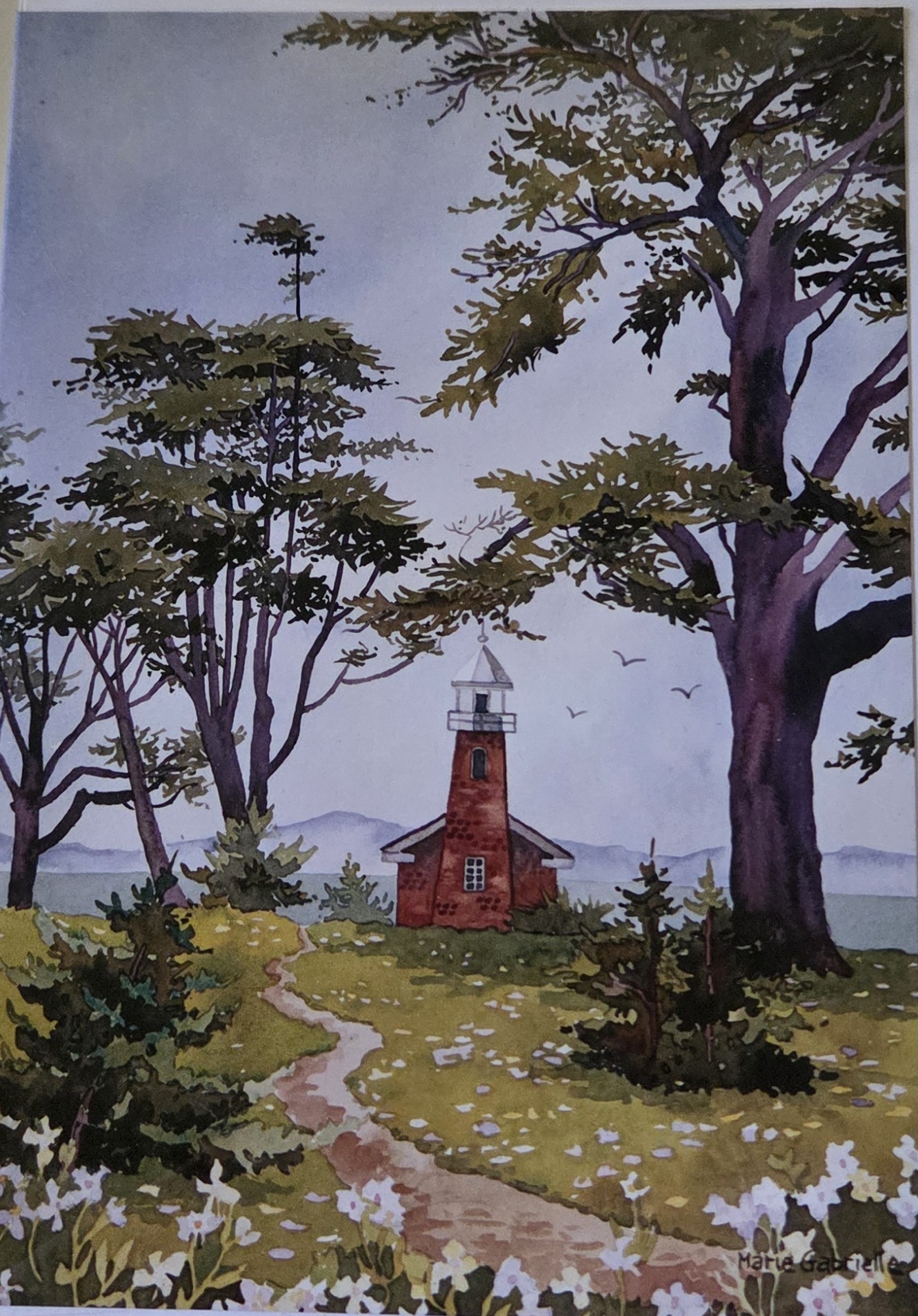 Card Lighthouse Field Santa Cruz  By: Marie Gabrille
