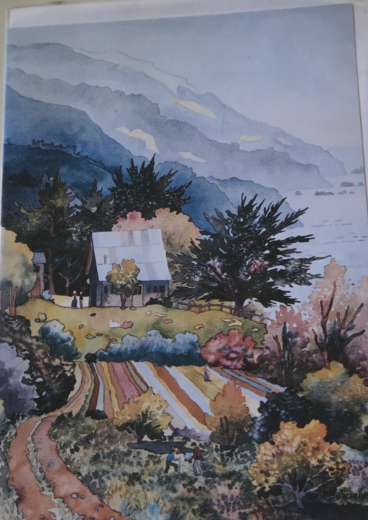 Card Big Sur Barn By: Marie Gabrille