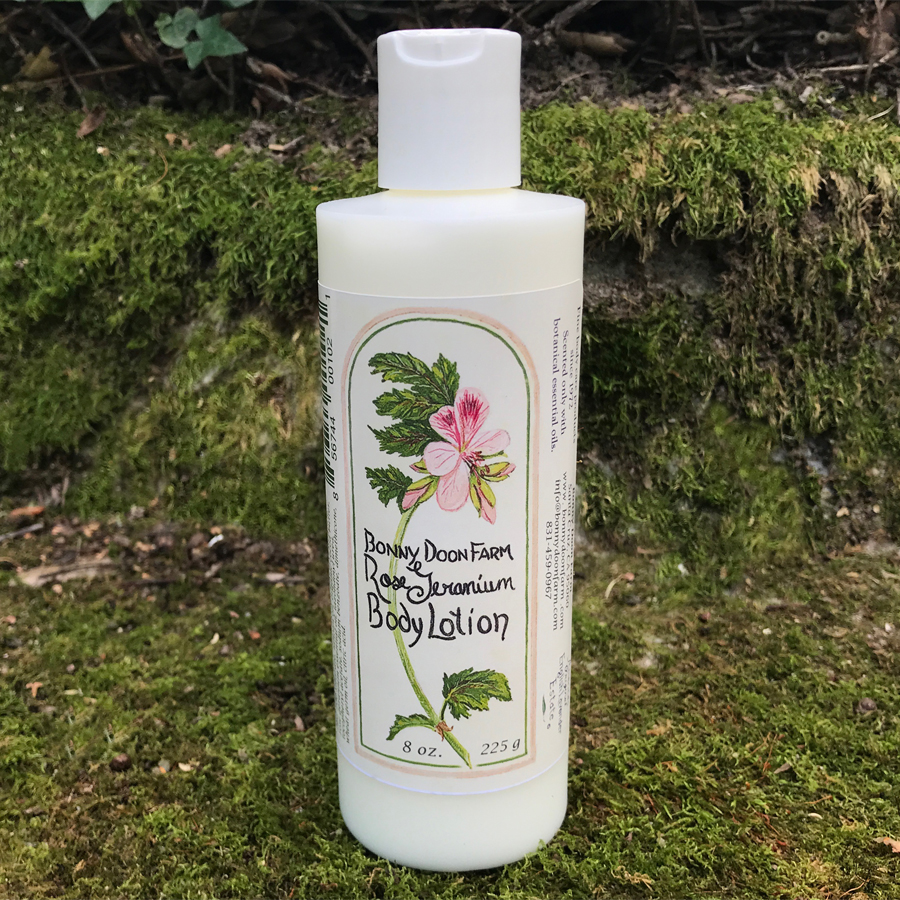 Lotion Bonny Doon Farm Rose Geranium 8 oz