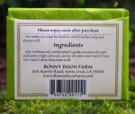  Soap Lemon Verbena 1.5 oz By: Bonny Doon Farm  1
