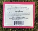   Soap Rose Geranium1.5 oz By: Bonny Doon Farm 1