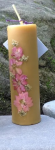 Candle Pillars Floral (beeswax) 3