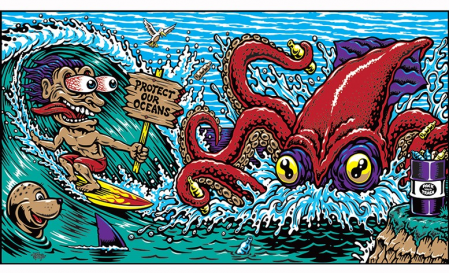 Decal Protect the ocean by: Jimbo Phillips