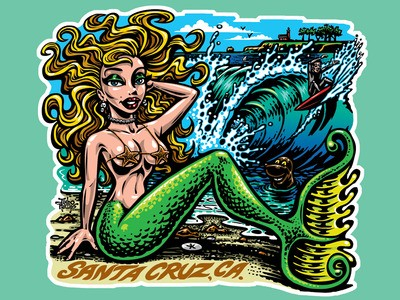 Mermaid Print 8x10-- Jimbo Phillips