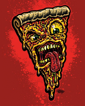 Pizza Face Print 8x10 - Jimbo Phillips