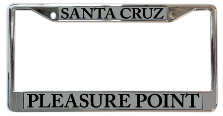 Santa Cruz Pleasure Point license plate frame