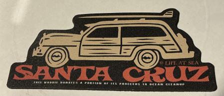 Santa Cruz Sticker Tim Ward vw bus