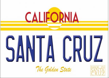 Magnet license plate Santa Cruz