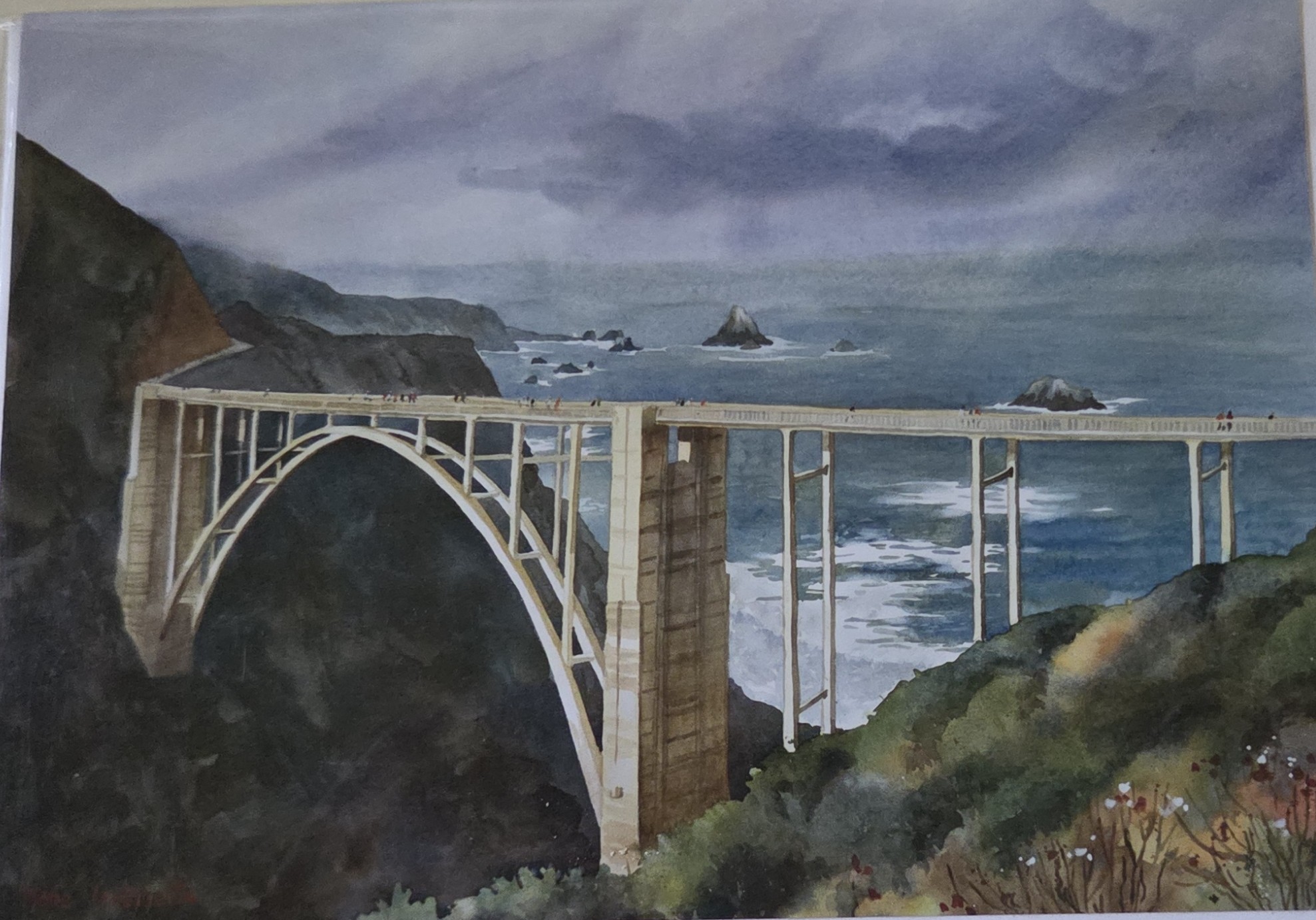 Card Bixby Bridge  By: Marie Gabrille