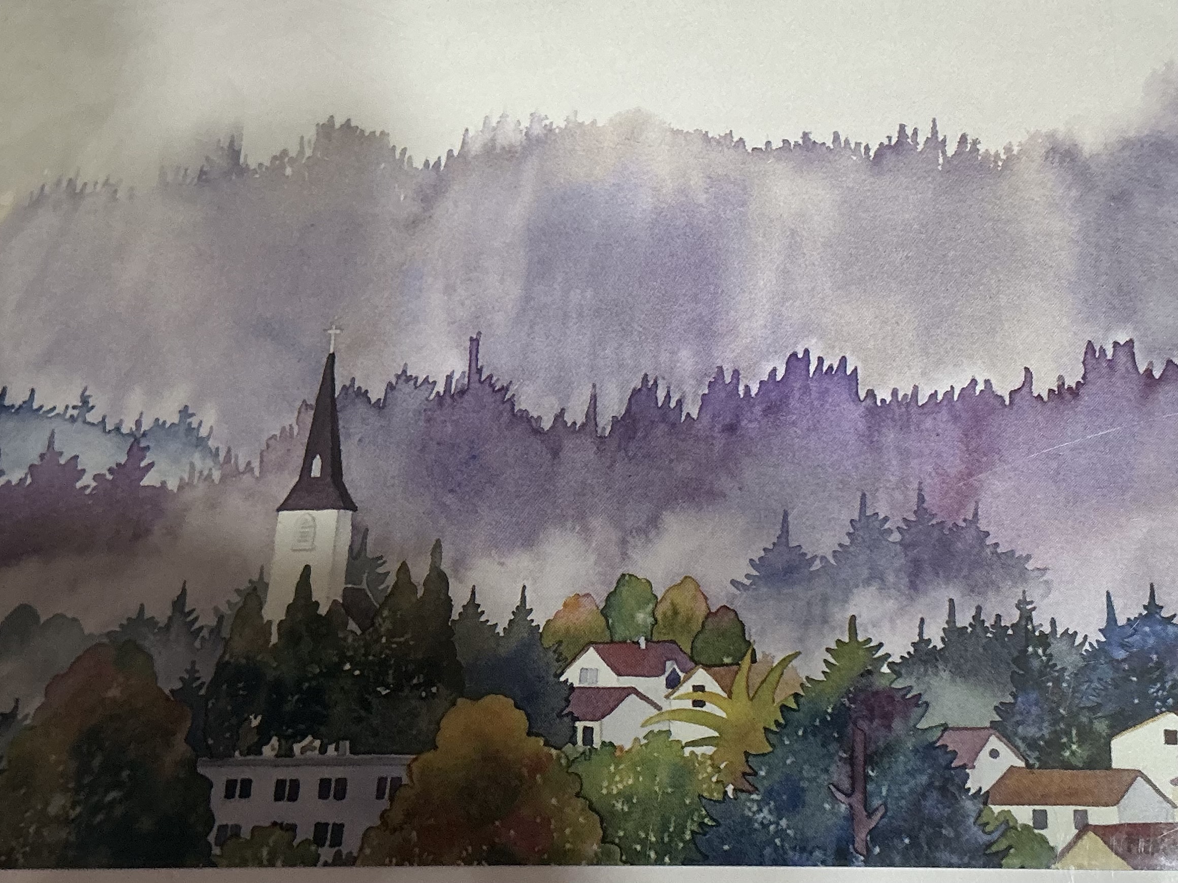 Note Card Foggy Morning By: Marie Gabrielle 