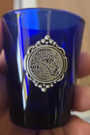 Shot glass Made iin Santa Cruz colblt