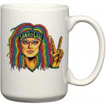 santa cruz hippie chick mug