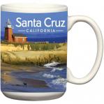 santa cruz lighthouse ceramic mug