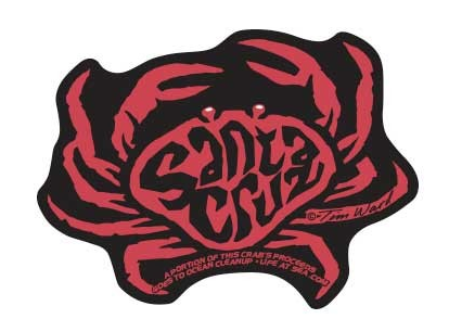 Santa Cruz Sticker Tim Ward Shark Gray