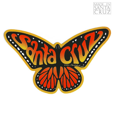 Decal Monarch Butterfly (Orange) Santa Cruz Sticker - by Tim Ward
