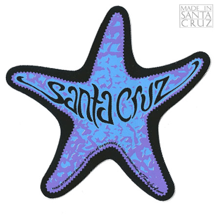  Decal Starfish Purple & Blue Santa Cruz Sticker - by Tim Ward