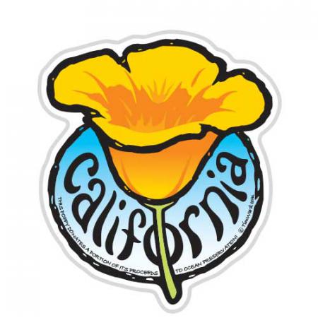 santa cruz poppy flower magnet tim ward