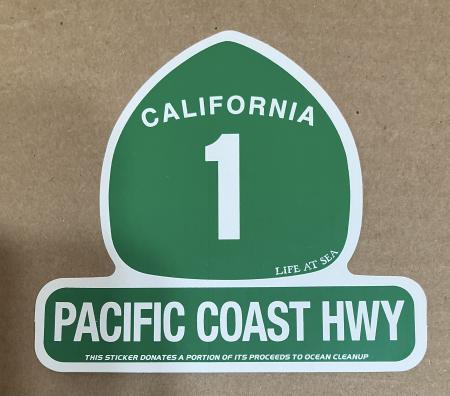 Decal Hwy 1 Pacific Coast Hwy Grn By: Tim Ward