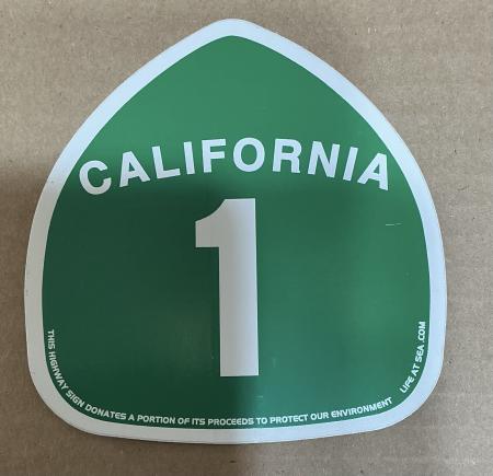 Decal Hwy 1 California 