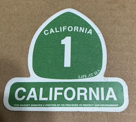 Decal Hwy 1 California (bottom) Grn By:Tim Ward