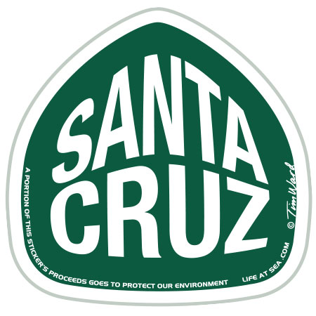 Santa Cruz Sticker Roadsign Tim Ward