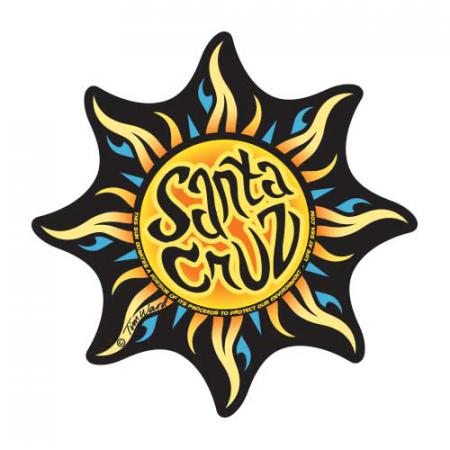 Decal Sun Santa Cruz sticker-By Tim Ward