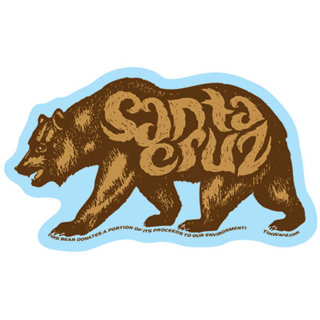 Santa Cruz Sticker Tim Ward Bear
