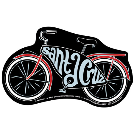 Santa Cruz Sticker Tim Ward Bike Cruzer