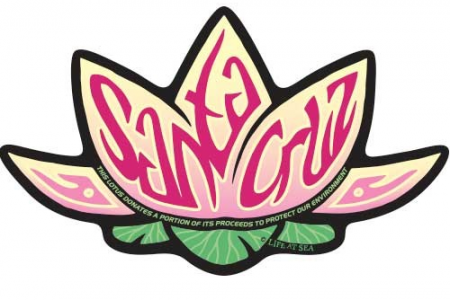 Decal Lotus flower Santa Cruz By: Tim Ward