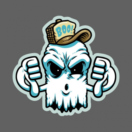 Decal Boo Ghost By: Cole Lemke