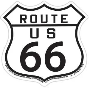 Decal Route us 66 Mini