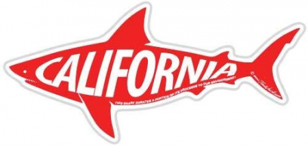 Santa Cruz Sticker Tim Ward Shark Red