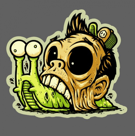 Decal Zombie Snail By: Cole Lemke