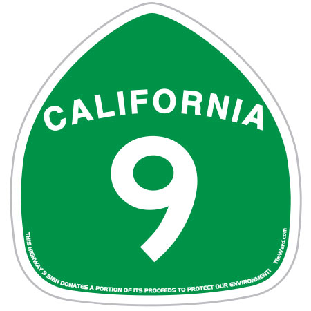 santa cruz california highway 9 green sticker tim ward