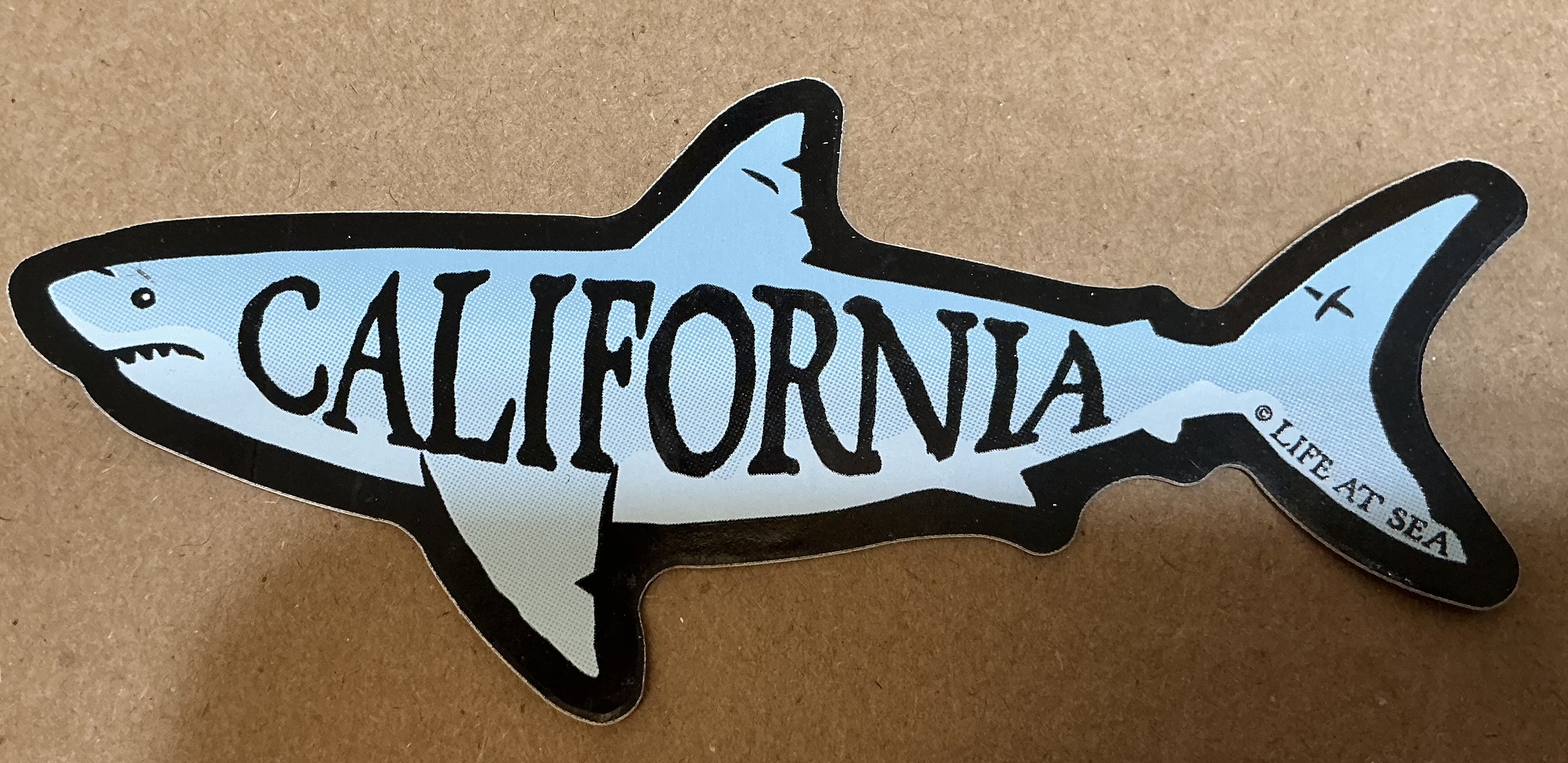 Santa Cruz Sticker Tim Ward Shark Gray