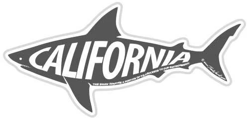 Santa Cruz Sticker Tim Ward Shark Gray