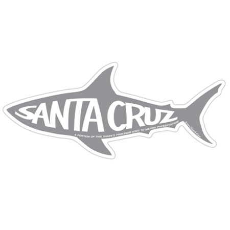 Santa Cruz Sticker Tim Ward Shark Gray