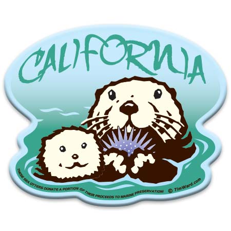 california otter magnet tim ward