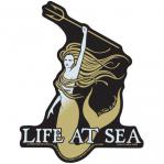tim ward sticker decal santa cruz life at sea mermaid