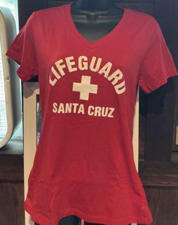 Women- T-shirt Lifeguard V-neck short sleeve