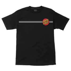 Mens T-shirt Santa Cruz Classic Dot (Black)
