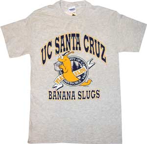 Adult UCSC Authentic Fiat Banana Slugs T-Shirt + FREE DECAL