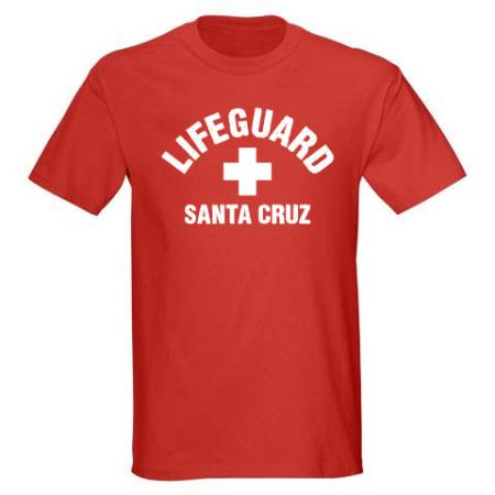 Mens T-shirt Santa Cruz Lifeguard