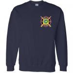 Mens Santa Cruz Fire Department Crewneck Sweatshirt (Navy) 1