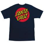 Mens T-shirt Santa Cruz Classic Dot (Black) 1
