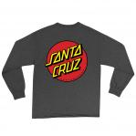 Santa Cruz Long Sleeve Shirt Charcoal Classic Dot
